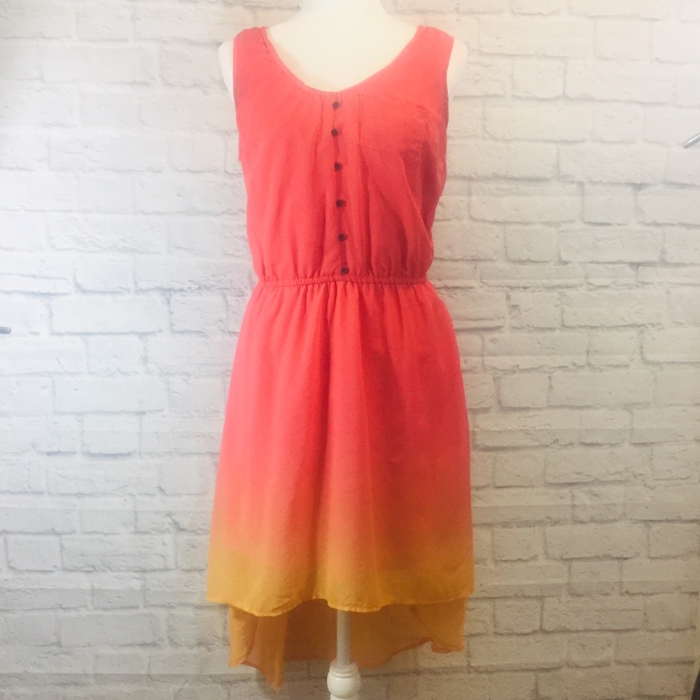 Mossimo Ombre High Low Dress Size M